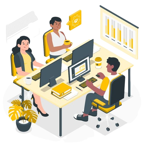 Students during internship